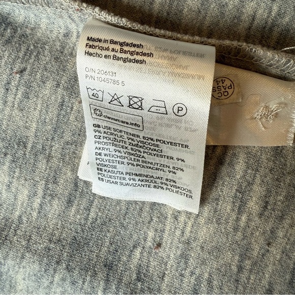 H&M Women’s Jersey Shirt Jacket Shacket in Light Beige Melange Medium - Picture 8 of 14